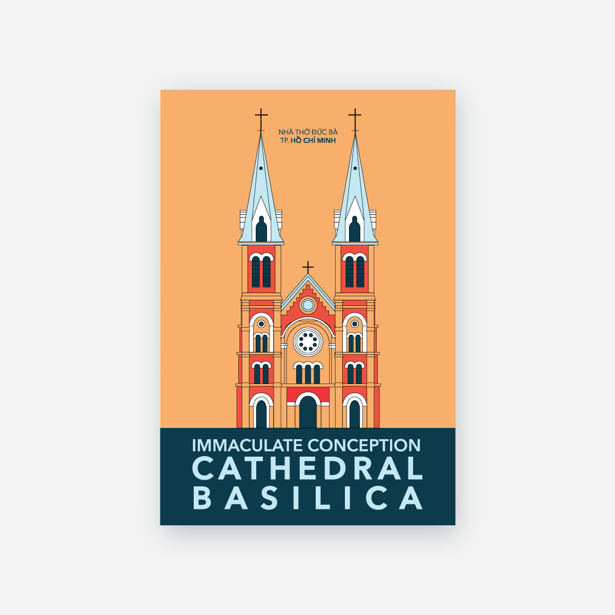 Postcard Notre-Dame Cathedral Basilica of Saigon