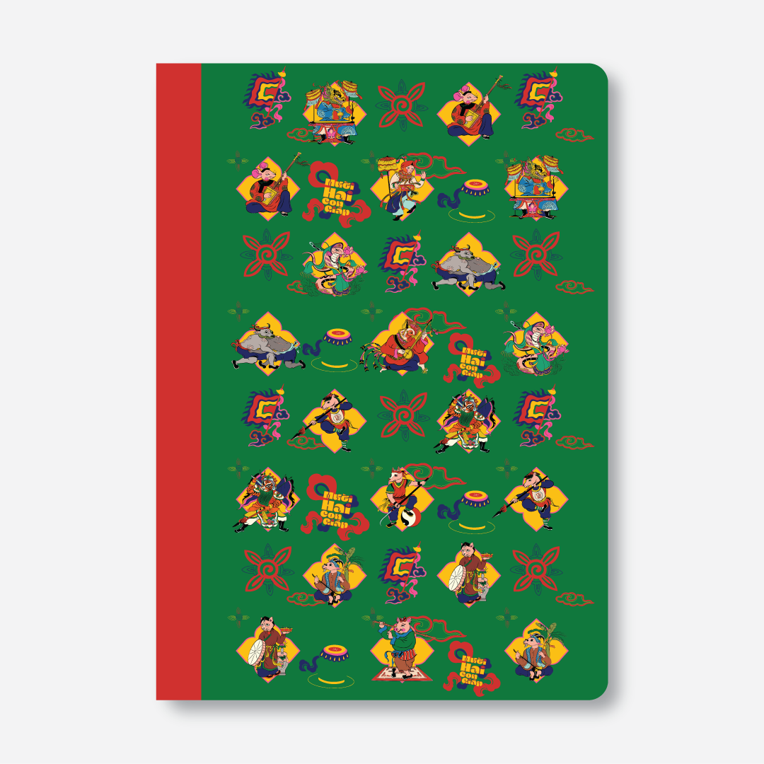 Thread Bound Notebook - Ky Hoi Village Vietnamese Zodiac 03