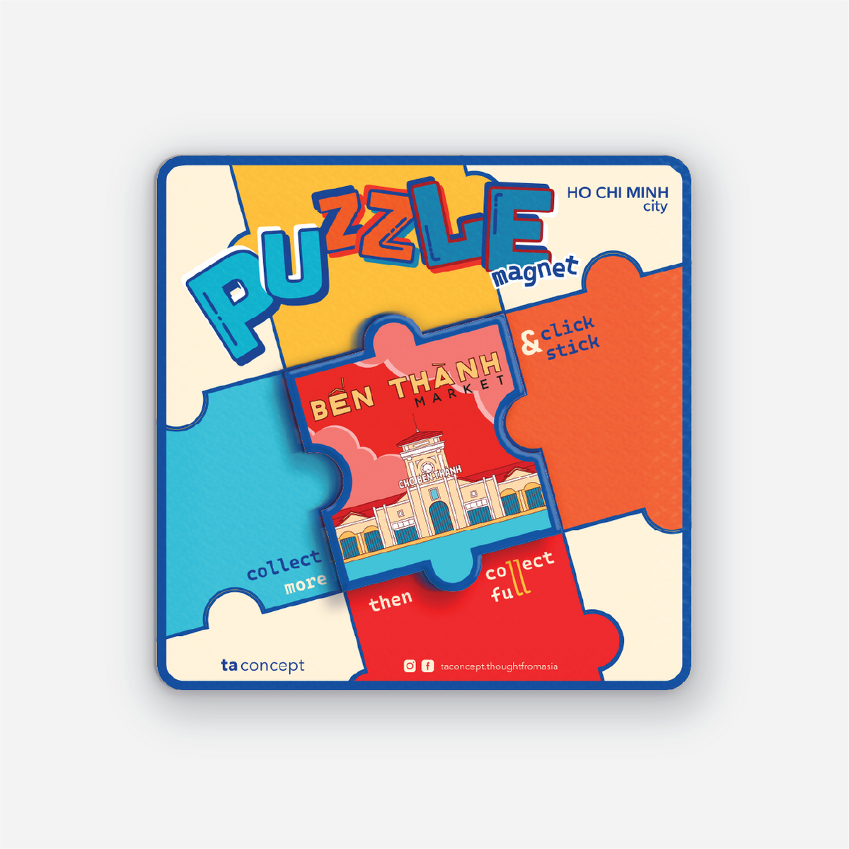 Magnet - Puzzle Ben Thanh Market