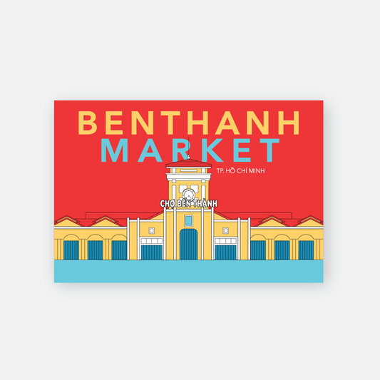 Postcard Ben Thanh Market