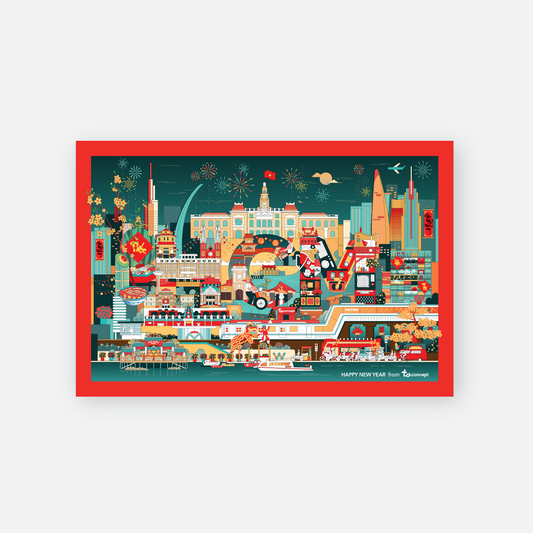 Postcard Tet Ho Chi Minh City