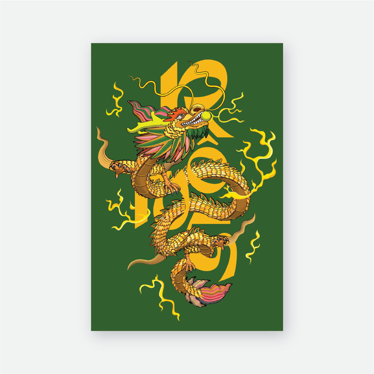 Postcard Year of Dragon 06