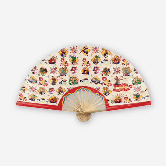 Fabric Folding Fan - Ky Hoi Village 01