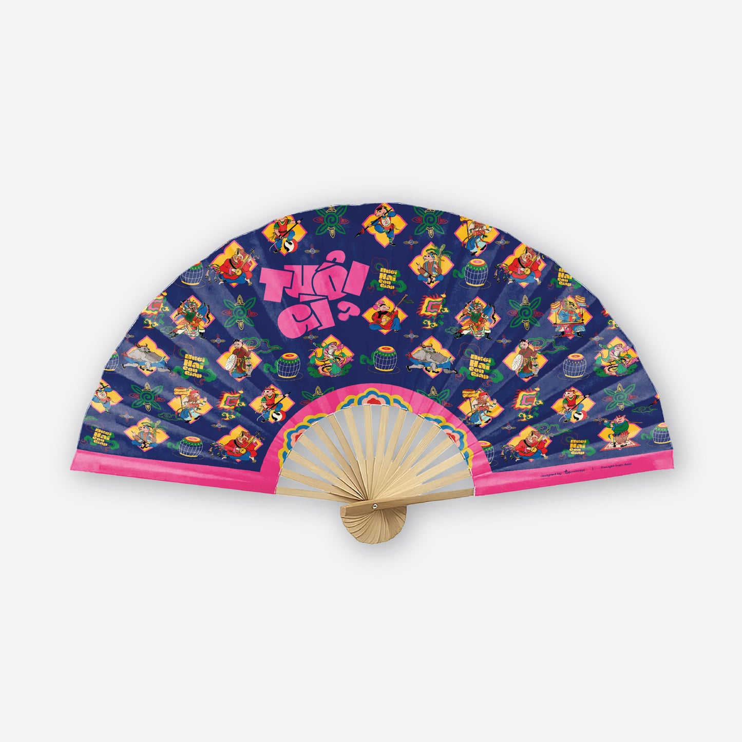 Fabric Folding Fan - Ky Hoi Village 02