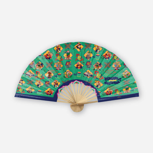 Fabric Folding Fan - Ky Hoi Village 03