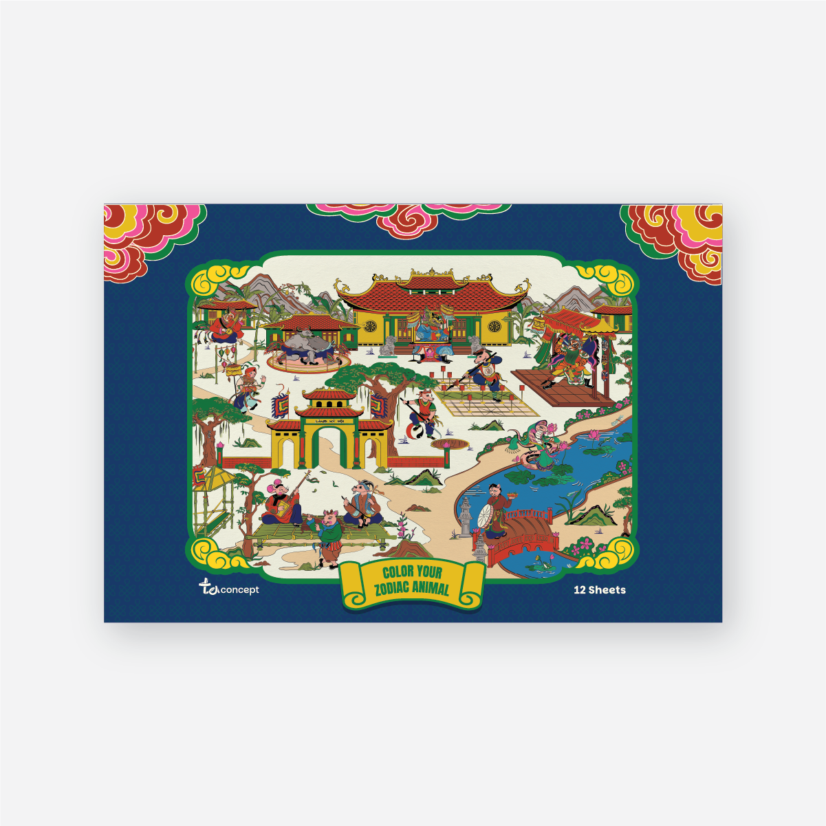 Coloring Art Set - Ky Hoi Village
