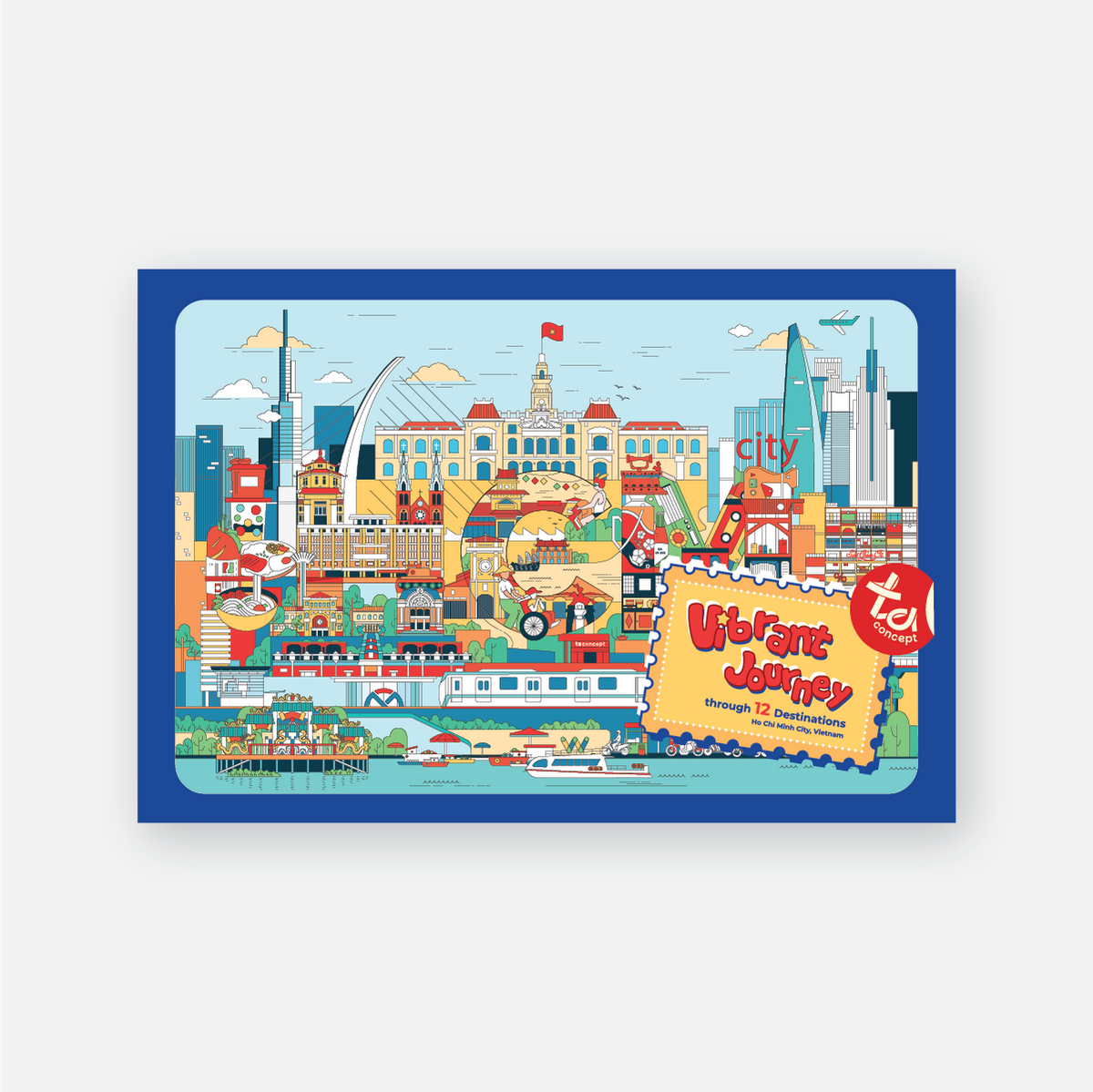 Coloring Art Set - Ho Chi Minh City