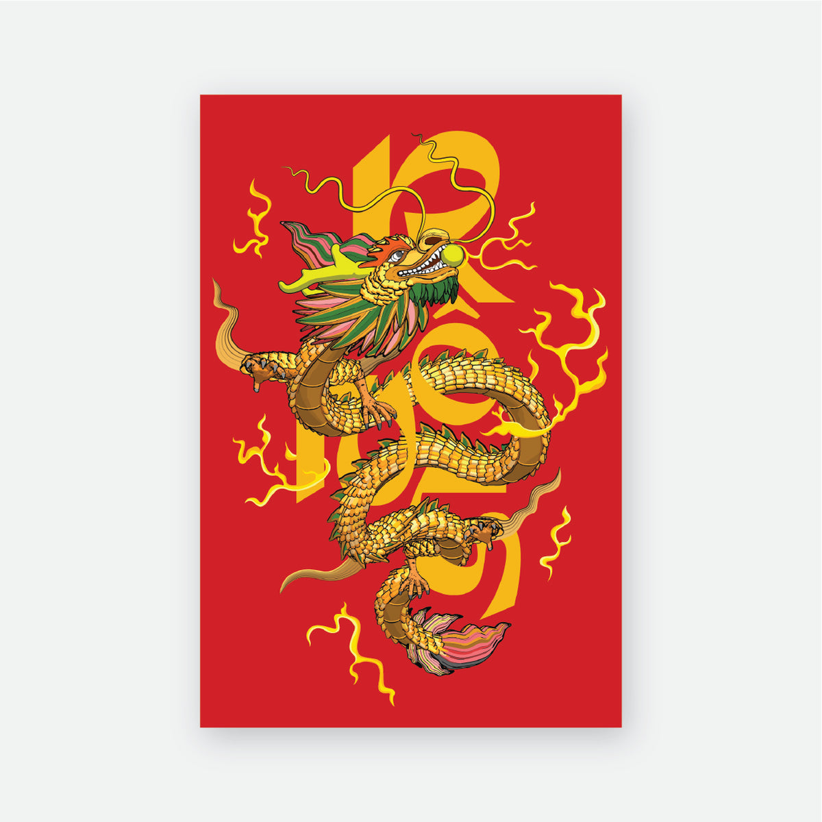Postcard Year of Dragon 02
