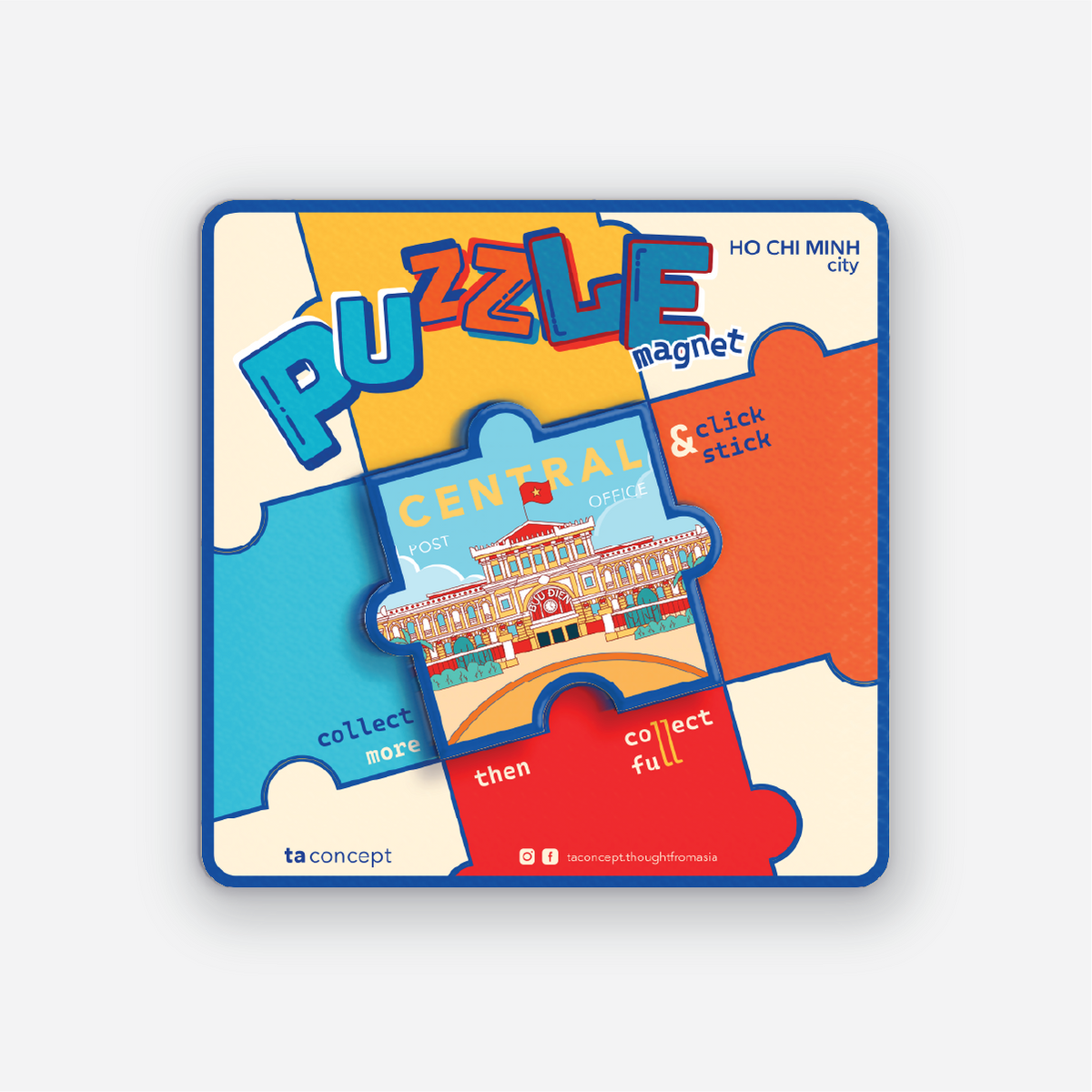 Magnet - Puzzle Buu Dien