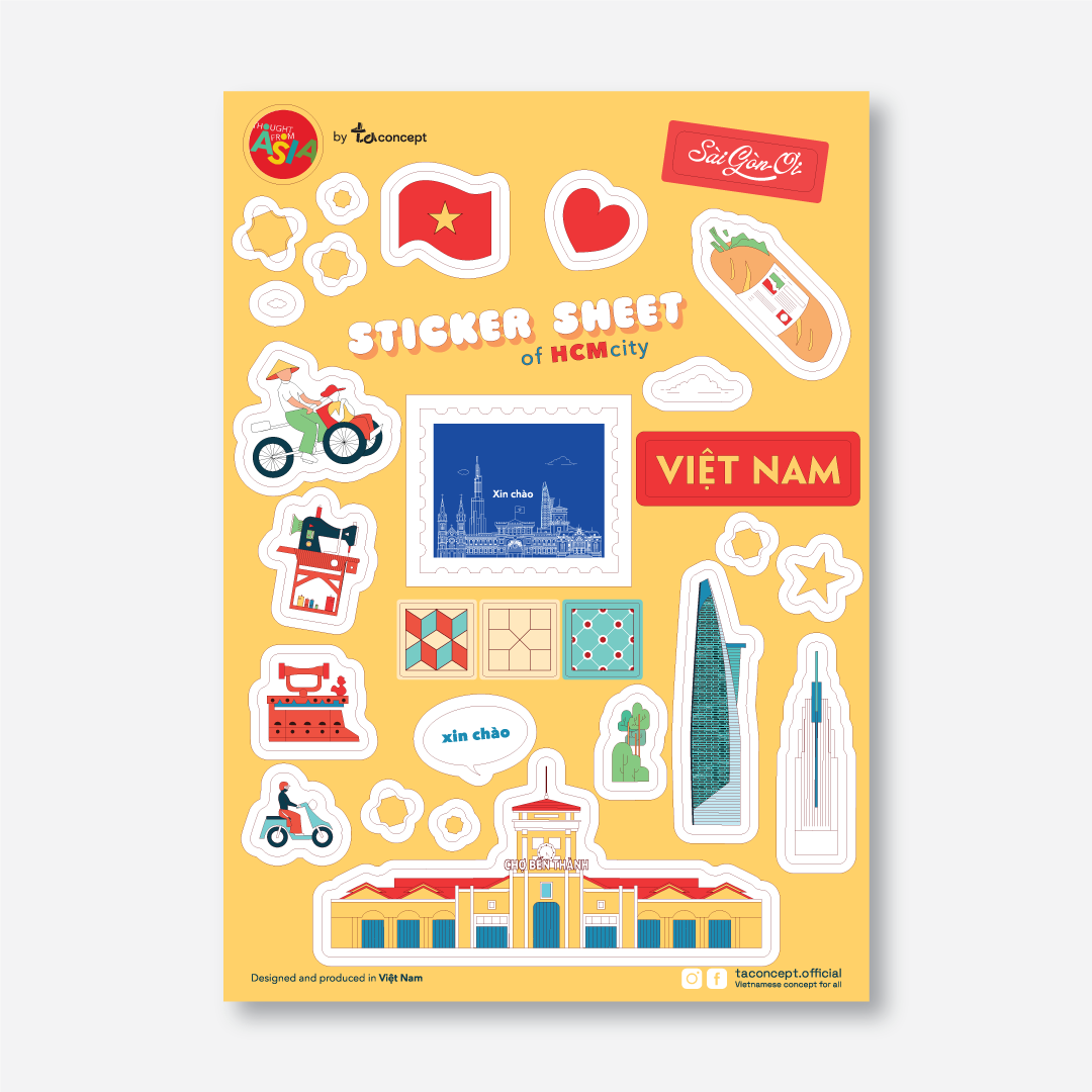 Sticker Sheet - Ho Chi Minh City 03