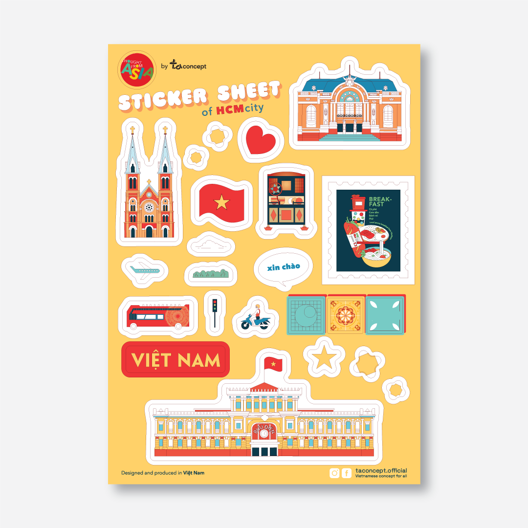 Sticker Sheet - Ho Chi Minh City 02