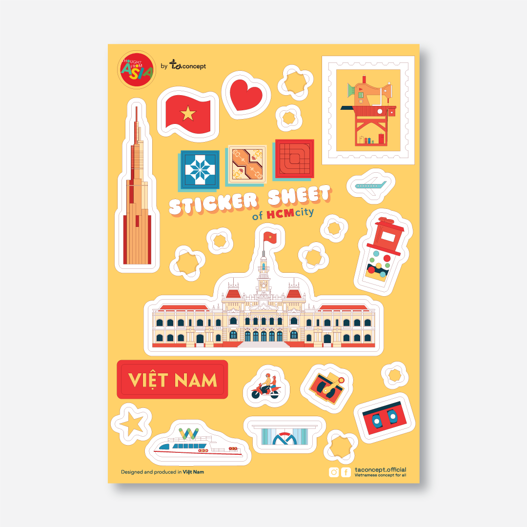 Sticker Sheet - Ho Chi Minh City 04