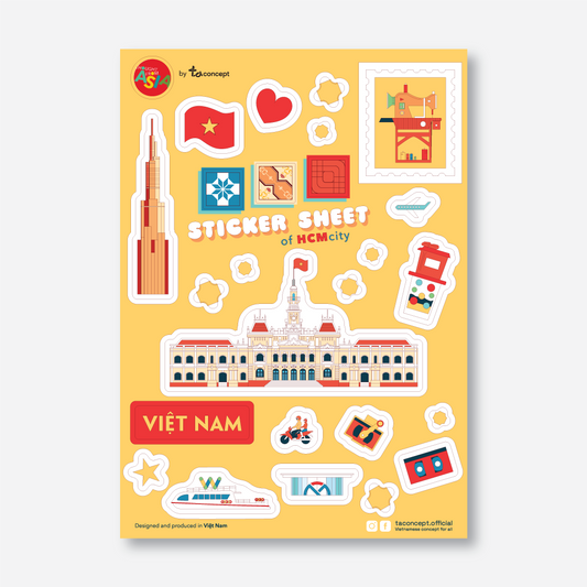 Sticker Sheet - Ho Chi Minh City 04